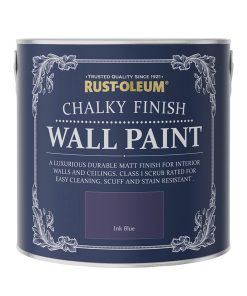 Rust-Oleum Chalky Wall Paint Ink Blue Matt 2.5L