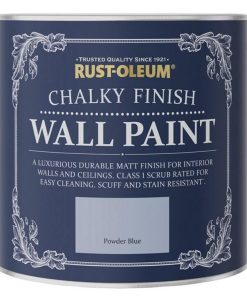 Rust-Oleum Chalky Wall Paint Powder Blue Matt 2.5L