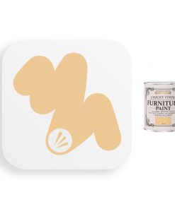 Rust-Oleum Mustard Chalky Paint 125ml Shabby Chic Furniture