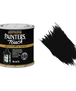 Rust-Oleum Painters Touch Black Gloss Paint 250ml Toy Safe