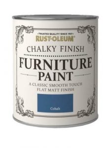 Rust-Oleum Cobalt Chalky Paint 125ml Shabby Chic Furniture - Image 2