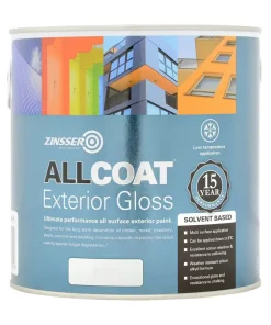 Zinsser Allcoat Exterior 15 Year Protection SB Gloss Black 2.5L