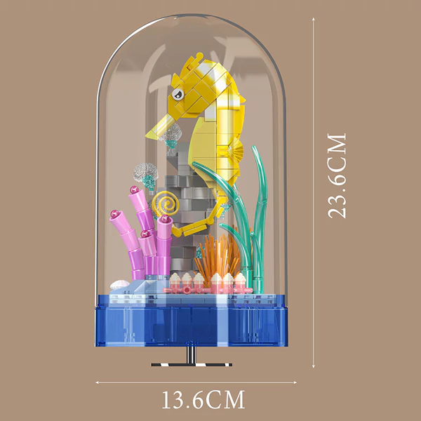 Mould King Seahorse Building Bricks Model 424pcs Music-box Lighting 10100 - Image 3