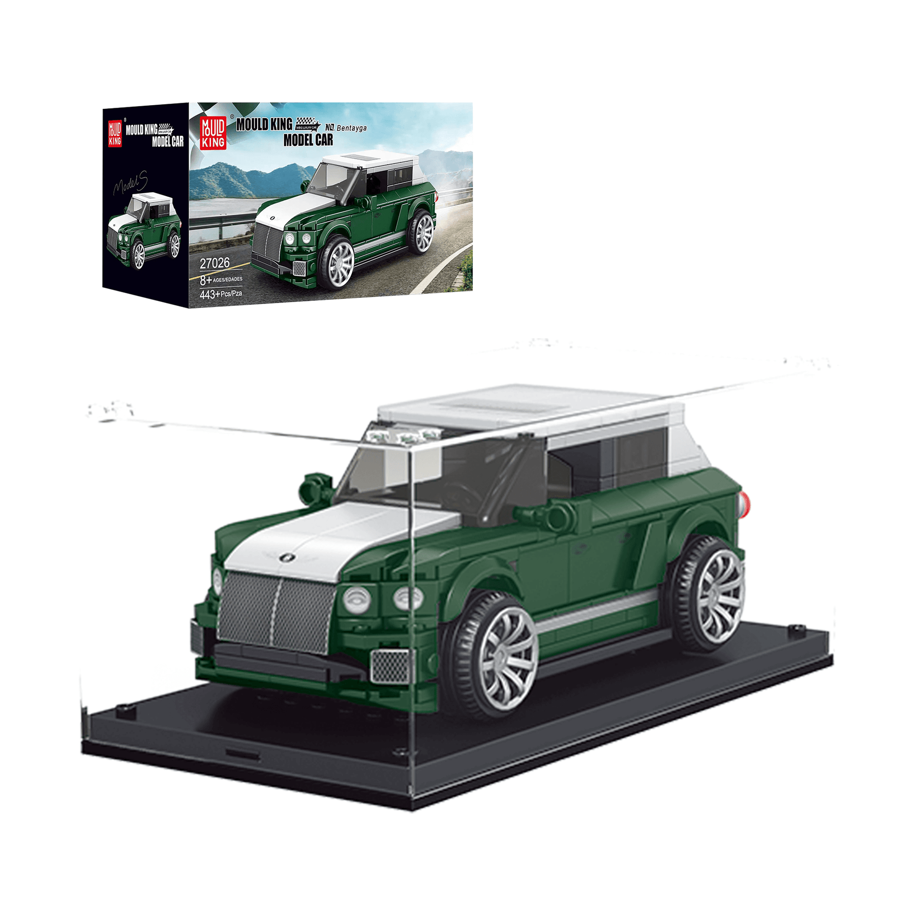 MOULD KING 27026 SUV Model Car + Display Case 443pcs