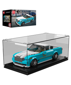 Mould King 27071 Black Badge Classic Car + Showcase Building Brick Model 476pcs