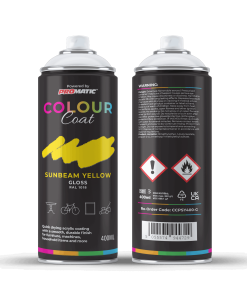 Pro-Matic Colour Coat Sunbeam Zinc Yellow Gloss RAL 1018 Aerosol Spray Paint 400ml