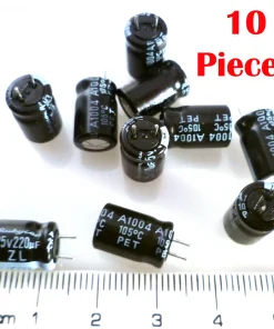 Rubycon ZL Electrolytic Capacitor 25V 220uF 105°C 10 Pieces OL0099E